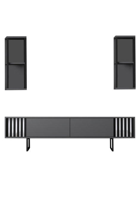 Hanah Home Chrome Line - Antracita, Negro